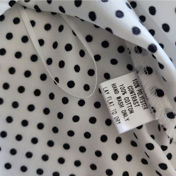 Savanna Jane White Polka Dot Blouse with Floral Embroidery - Picture 8 of 8